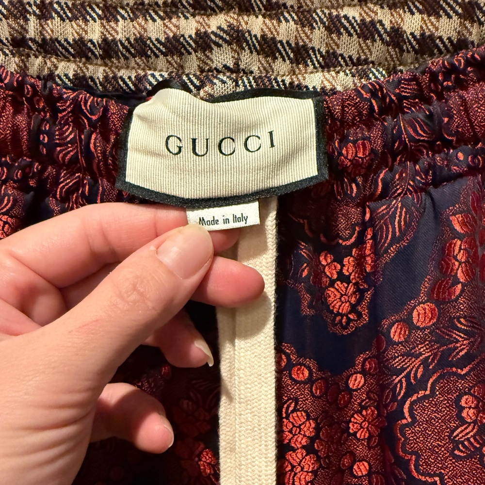 GUCCI Multi Pattern/Material Jogger Harem Pant Ja… - image 6